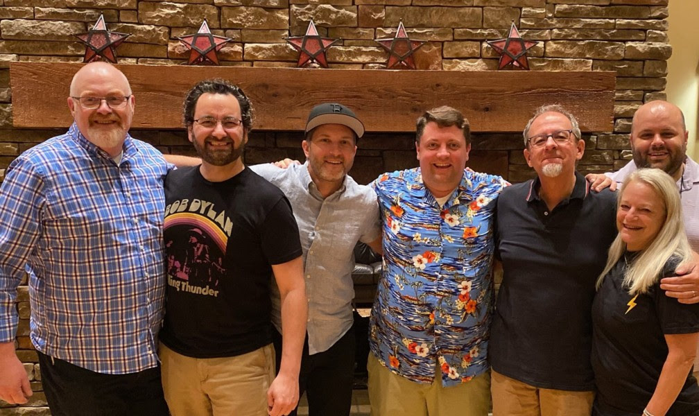 Brandon Heath celebrates “See Me Through It” hitting No. 1 with Centricity Music and his radio team. Pictured (l-r) are: Grant Hubbard; Shimmy Chimento, Manager of National Promotion; Heath; Kris Love, Sr. Director of National Promotion; Chris Hauser; Caren Seidle, CEO; and Andrew Lambeth, Director of Sales & Marketing.